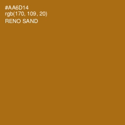 #AA6D14 - Reno Sand Color Image